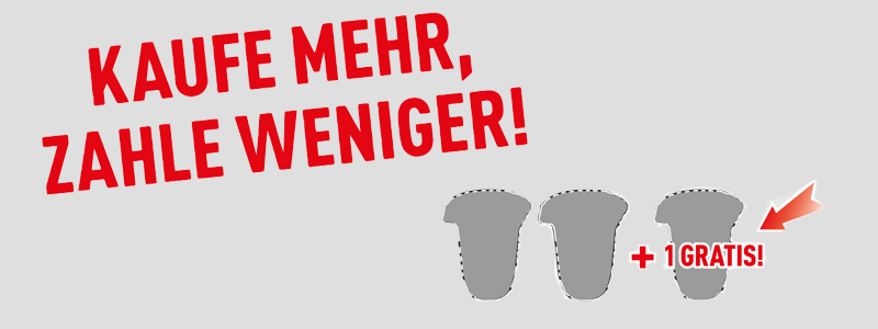 Nimm mehr, zahl weniger!